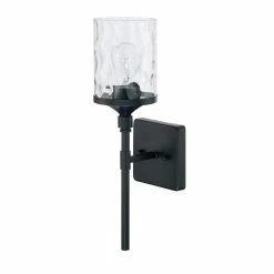Best reviews of 💯 Capital Lighting Colton 100W 1-Light Medium E-26 Incandescent Wall Sconce in Matte Black ✨