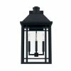 Coupon 🤩 Capital Lighting Braden 60W 3-Light Candelabra E-12 Incandescent Outdoor Wall Sconce in Black ⭐