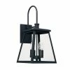Buy 👍 Capital Lighting Belmore 60W 4-Light Candelabra E-12 Incandescent Outdoor Wall Lantern in Black ❤️