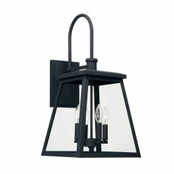 Buy 👍 Capital Lighting Belmore 60W 4-Light Candelabra E-12 Incandescent Outdoor Wall Lantern in Black ❤️