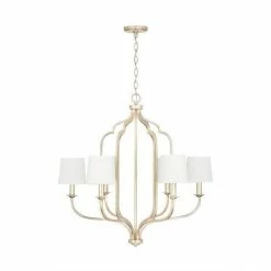 Hot Sale 🔥 Capital Lighting Ophelia 6 Light 31 in. Chandelier in Winter Gold 🧨