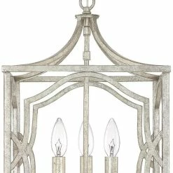 Outlet 🌟 Capital Lighting Blakely 3-Light Foyer in Antique Silver 🎁