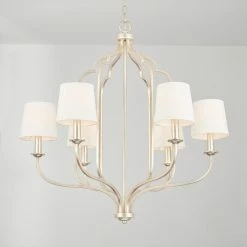 Hot Sale 🔥 Capital Lighting Ophelia 6 Light 31 in. Chandelier in Winter Gold 🧨 -Capital Lighting Sales Query 331