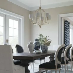 Hot Sale 🔥 Capital Lighting Ophelia 6 Light 31 in. Chandelier in Winter Gold 🧨 -Capital Lighting Sales Query 333