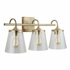 Cheap β Capital Lighting Jayne 100W 3-Light Medium Vanity Fixture in Aged Brass π