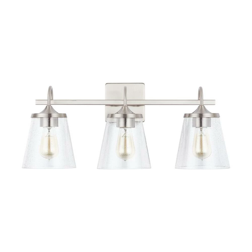 Coupon 𧨠Capital Lighting Jayne 100W 3-Light Medium Vanity Fixture in Brushed Nickel β 2 Coupon 𧨠Capital Lighting Jayne 100W 3-Light Medium Vanity Fixture in Brushed Nickel β - Image 2