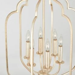Top 10 😉 Capital Lighting Ophelia 60W 6-Light Candelabra E-12 Foyer Lighting in Winter Gold 😍 -Capital Lighting Sales Query 366
