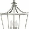 Budget ⭐ Capital Lighting Stanton 60W 3-Light Candelabra E-12 Incandescent Pendant in Polished Nickel 💯