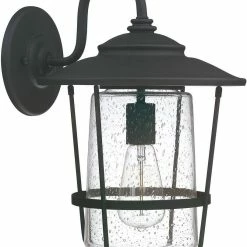 Promo 😉 Capital Lighting Creekside 16-1/4 in. 1-Light Wall Lantern in Black ⌛
