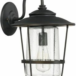Flash Sale 🥰 Capital Lighting Creekside 16-1/4 in. 100W Wall Mount Medium Lantern in Old Bronze 🥰