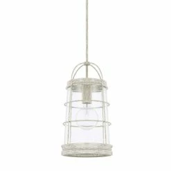 Hot Sale 🔥 Capital Lighting Beaufort 11 in. 100W 1-Light Medium E-26 Incandescent Pendant in Mystic Sand ⭐