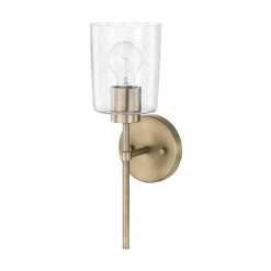 Flash Sale 😀 Capital Lighting Greyson 100W 1-Light Medium E-26 Incandescent Wall Sconce in Aged Brass 👍