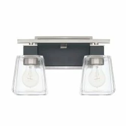 Brand new 🎁 Capital Lighting Tux 100W 2-Light Medium E-26 Incandescent Vanity Fixture in Black Tie 😀