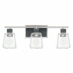 Budget ✔️ Capital Lighting Tux 100W 3-Light Medium E-26 Incandescent Vanity Fixture in Black Tie 🌟