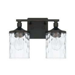 Flash Sale ✔️ Capital Lighting Colton 100W 2-Light Medium E-26 Incandescent Vanity Fixture in Bronze 🔔