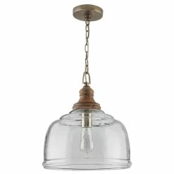 Promo 🔔 Capital Lighting 13-3/4 in. 60W 1-Light Medium E-26 Incandescent Pendant in Grey Wash ✨