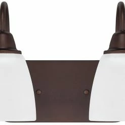 Flash Sale 🔔 Capital Lighting Trenton 100W 2-Light Medium E-26 Incandescent Vanity Fixture in Bronze 💯