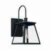 Best deal ❤️ Capital Lighting Belmore 100W 1-Light Medium E-26 Incandescent Outdoor Wall Lantern in Black 😍