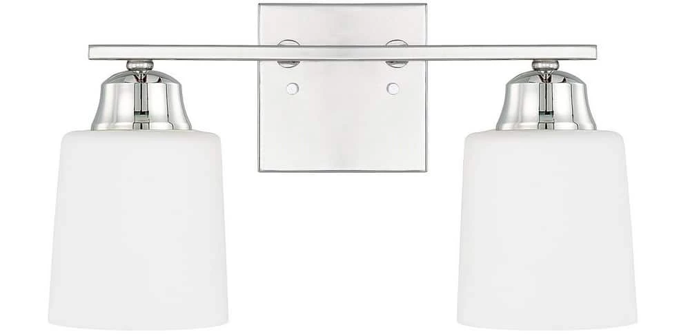 Best deal 💯 Capital Lighting Hayden 100W 2-Light Medium E-26 Incandescent Vanity Fixture in Polished Nickel ✔️ 1 Best deal 💯 Capital Lighting Hayden 100W 2-Light Medium E-26 Incandescent Vanity Fixture in Polished Nickel ✔️
