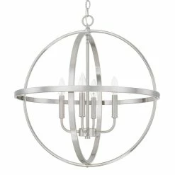 Best deal 😍 Capital Lighting HomePlace 24-1/4 in. 4-Light Candelabra E-12 Base Incandescent Pendant in Brushed Nickel 😉