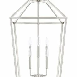 Best Pirce 😍 Capital Lighting HomePlace 60W 6-Light Incandescent Foyer Lighting in Brushed Nickel 💯