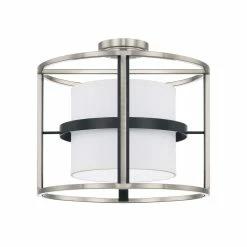 Wholesale 🎉 Capital Lighting Tux 60W 4-Light Candelabra E-12 Incandescent Semi-Flush Mount Ceiling Fixture in Black Tie 🌟