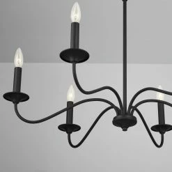 Budget 🔔 Capital Lighting Vincent 6 Light 32 in. Chandelier in Black Iron ✨ -Capital Lighting Sales Query 455