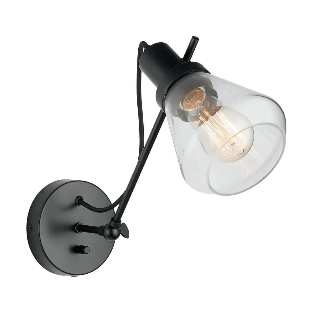 Budget 🤩 Capital Lighting Capital Sconces 100W 1-Light Medium E-26 Incandescent Wall Sconce in Matte Black 🤩 1 Budget 🤩 Capital Lighting Capital Sconces 100W 1-Light Medium E-26 Incandescent Wall Sconce in Matte Black 🤩