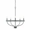 Cheapest 💯 Capital Lighting Greyson 300W 5-Light Candelabra E-12 Incandescent Chandelier in Matte Black 🥰