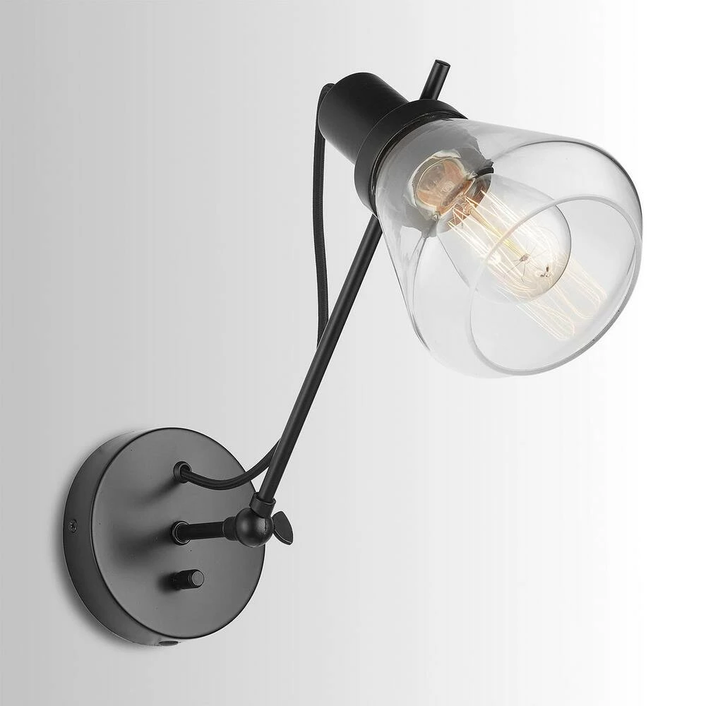 Budget 🤩 Capital Lighting Capital Sconces 100W 1-Light Medium E-26 Incandescent Wall Sconce in Matte Black 🤩 5 Budget 🤩 Capital Lighting Capital Sconces 100W 1-Light Medium E-26 Incandescent Wall Sconce in Matte Black 🤩 - Image 5