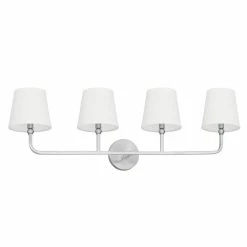 Deals 💯 Capital Lighting Dawson 60W 4-Light Candelabra E-12 Incandescent Vanity Fixture in Brushed Nickel ✨