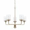 Outlet 🌟 Capital Lighting Colton 100W 5-Light Chandelier in Aged Brass 🔔