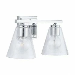 Cheapest 🔥 Capital Lighting Layla 100W 2-Light Medium Vanity Fixture in Chrome ✔️