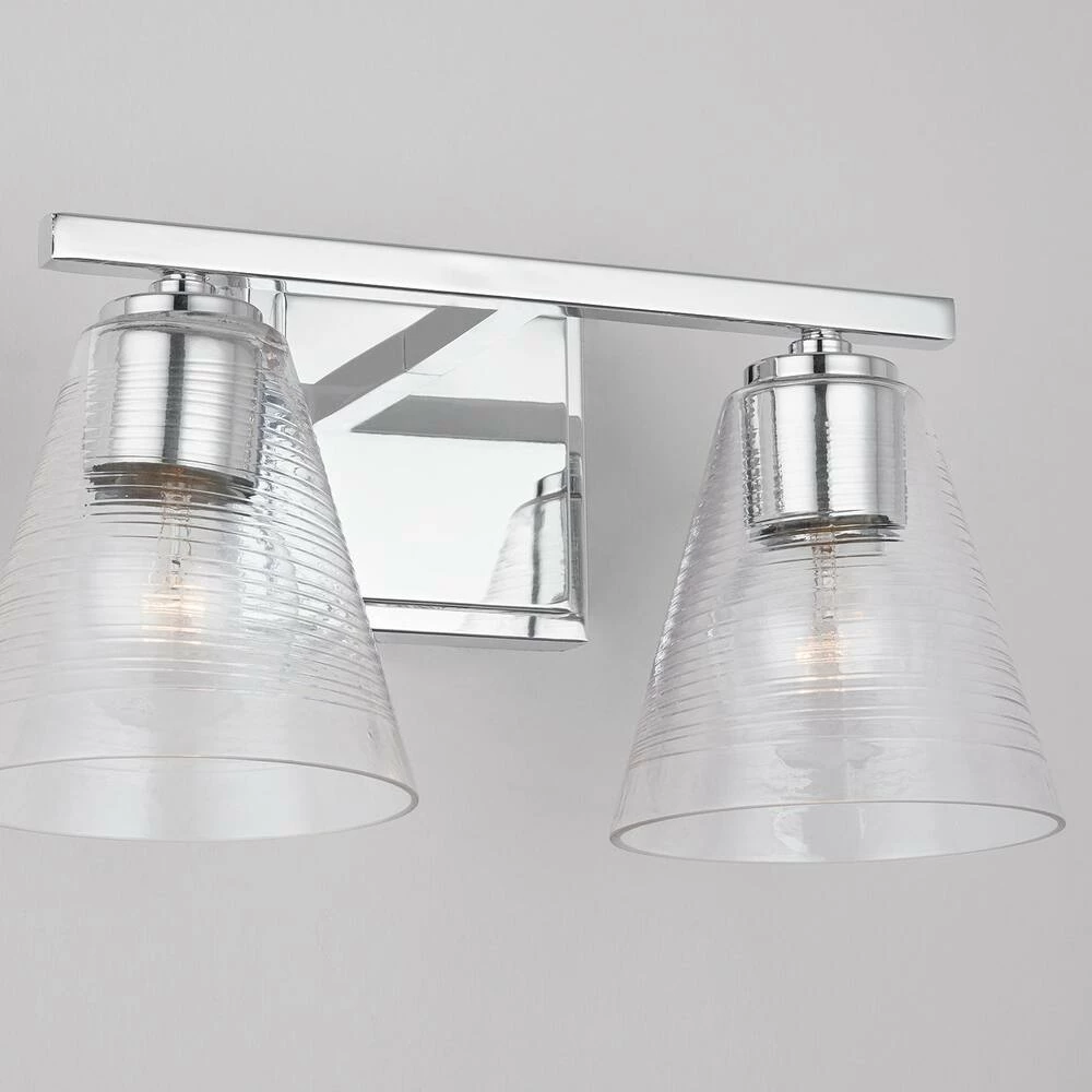 Cheapest π₯ Capital Lighting Layla 100W 2-Light Medium Vanity Fixture in Chrome βοΈ 6 Cheapest π₯ Capital Lighting Layla 100W 2-Light Medium Vanity Fixture in Chrome βοΈ - Image 6