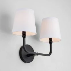 Promo 🧨 Capital Lighting Dawson 60W 2-Light Candelabra E-12 Vanity Fixture in Matte Black ⌛ -Capital Lighting Sales Query 520