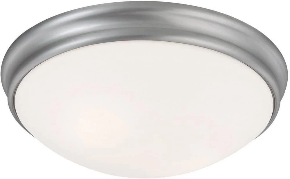 Buy π Capital Lighting 3-1/2 x 12 in. 2-Light Ceiling Fixture in Matte Nickel with White Glass Shade π 1 Buy π Capital Lighting 3-1/2 x 12 in. 2-Light Ceiling Fixture in Matte Nickel with White Glass Shade π