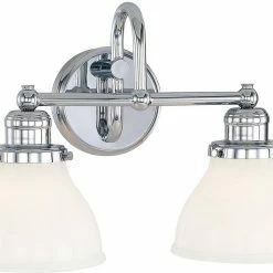 Budget 💯 Capital Lighting Baxter 100W 2-Light Medium E-26 Base Incandescent Vanity in Polished Chrome 🎁