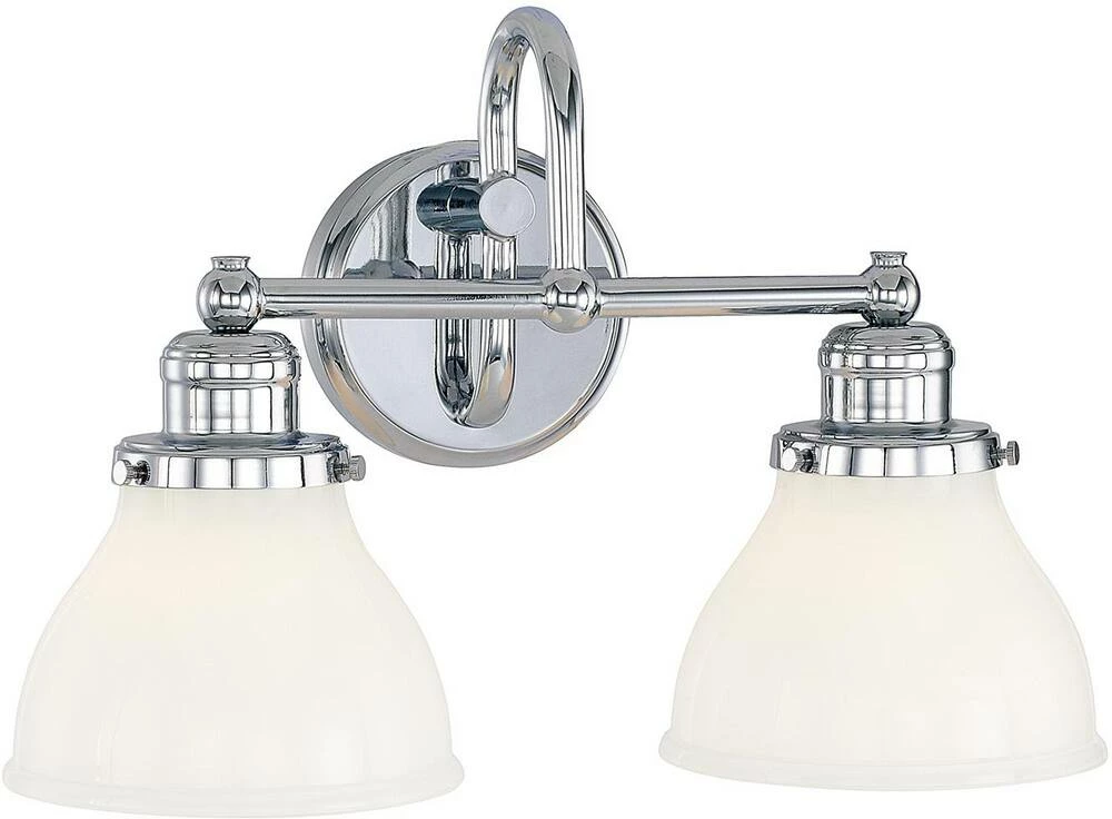 Budget π― Capital Lighting Baxter 100W 2-Light Medium E-26 Base Incandescent Vanity in Polished Chrome π 1 Budget π― Capital Lighting Baxter 100W 2-Light Medium E-26 Base Incandescent Vanity in Polished Chrome π