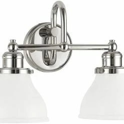 Hot Sale ✔️ Capital Lighting Baxter 2-Light Vanity Fixture in Polished Nickel ⌛