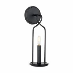 Flash Sale 💯 Capital Lighting Sonnet 60W 1-Light Candelabra E-12 Incandescent Wall Sconce in Matte Black 🔔