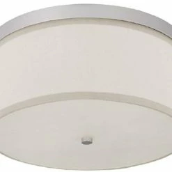 Buy 👍 Capital Lighting Midtown 40 W 3-Light Medium Flush Mount Ceiling Fixture in Matte Nickel 😉
