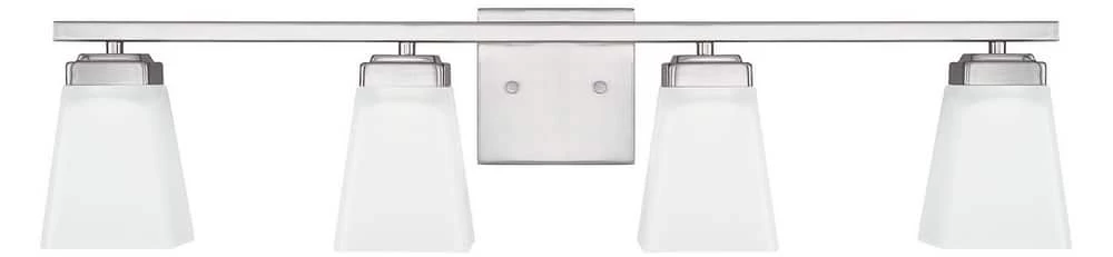 Discount π₯° Capital Lighting Baxley 4-Light Medium E-26 Base Vanity Fixture in Brushed Nickel β 1 Discount π₯° Capital Lighting Baxley 4-Light Medium E-26 Base Vanity Fixture in Brushed Nickel β