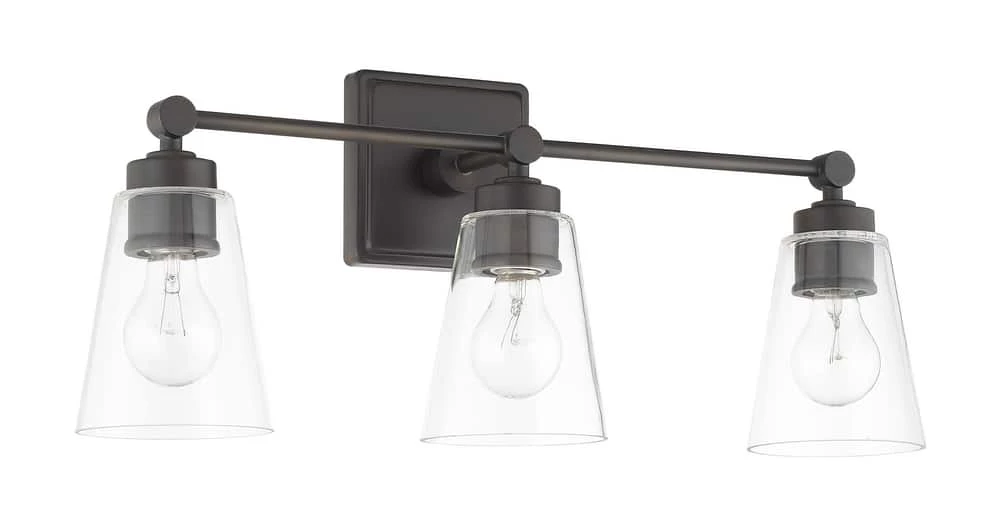 Flash Sale β€οΈ Capital Lighting Vanity 100W 3-Light Vanity with Clear Glass in Old Bronze π₯ 1 Flash Sale β€οΈ Capital Lighting Vanity 100W 3-Light Vanity with Clear Glass in Old Bronze π₯