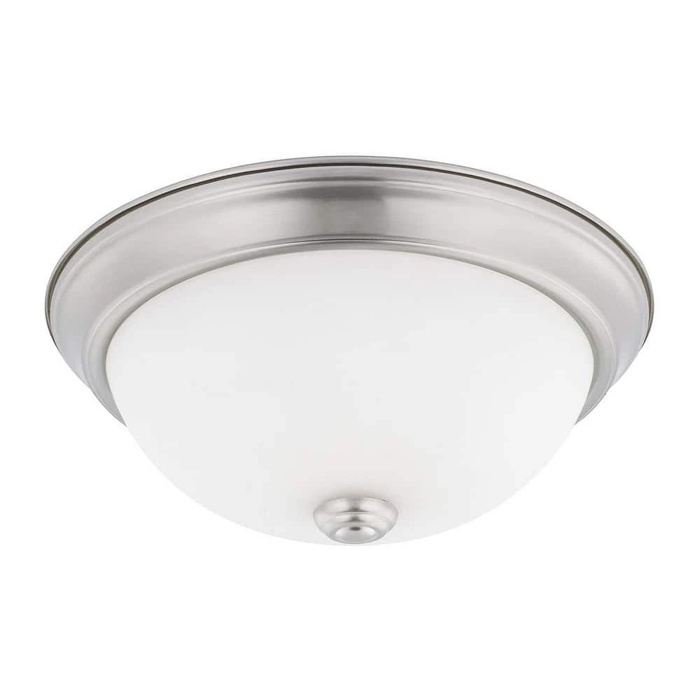 Coupon π Capital Lighting 4-1/2 in. 60W 2-Light Medium E-26 Base Incandescent Ceiling Fixture in Brushed Nickel π 1 Coupon π Capital Lighting 4-1/2 in. 60W 2-Light Medium E-26 Base Incandescent Ceiling Fixture in Brushed Nickel π