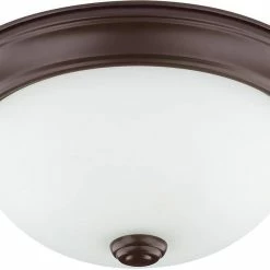 Best Pirce ✨ Capital Lighting 4-1/2 in. 60W 2-Light Medium E-26 Base Incandescent Ceiling Fixture in Bronze 🧨