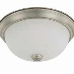 Best deal ⭐ Capital Lighting 60W 2-Light Flushmount Ceiling Fixture in Matte Nickel 🌟
