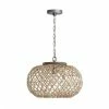 Hot Sale 🔔 Capital Lighting Rainey 100W 1-Light Medium E-26 Pendant in Grey Wash with Antique Nickel ✨