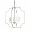 Brand new 🧨 Capital Lighting 360W 6-Light Candelabra E-12 Incandescent Foyer Pendent in Polished Nickel 🧨