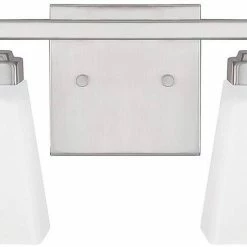 Best deal 😀 Capital Lighting Baxley 2-Light Medium E-26 Base Vanity Fixture in Brushed Nickel 🌟