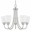 Best Sale 👍 Capital Lighting Trenton 500W 5-Light Medium E-26 Incandescent Chandelier in Brushed Nickel 🤩